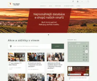 Wineofczechrepublic.com(Official presentation of moravian and czech vines) Screenshot