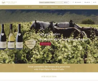 Winepalacemontecarlo.com(Wine Palace Monte) Screenshot