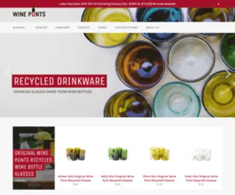 Winepunts.com(Recycled Wine Bottle Glasses) Screenshot