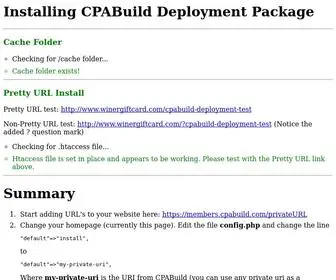 Winergiftcard.com(Installing CPABuild) Screenshot