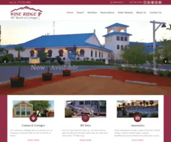 Wineridgervresort.com(Wine Ridge RV Resort) Screenshot