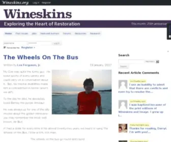 Wineskins.org(Restoring a Movement) Screenshot