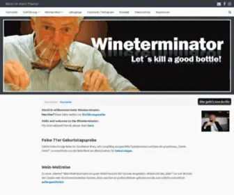 Wineterminator.com(Wein ist mein Thema) Screenshot