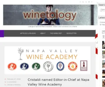 Winetology.com(A deluge of doctrine) Screenshot