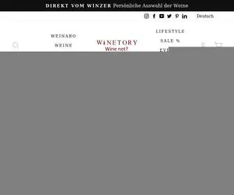 Winetory.net(Onlineshop) Screenshot