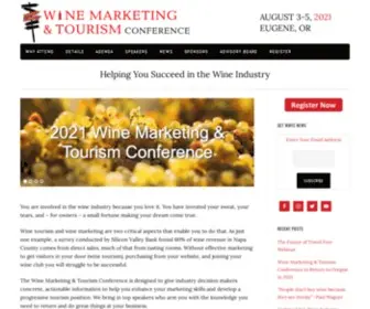 Winetourismconference.org(Helping You Succeed in the Wine Industry) Screenshot