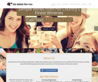 Winetourssanantonio.com(Best Winery Tours in San Antonio TX) Screenshot