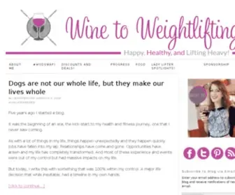 Winetoweightlifting.com(Blog dedicated to my experience with Crossfit) Screenshot