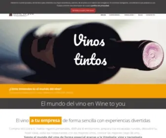 Winetoyou.es(El mundo del vino adaptado a winelovers) Screenshot