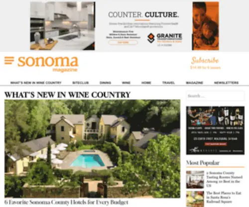 Winetravel.com(Sonoma Magazine) Screenshot