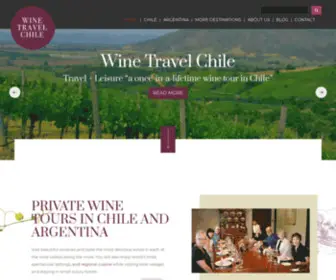 Winetravelchile.com(Private Wine Tours Chile and Argentina) Screenshot