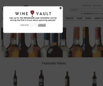 Winevault.com(Forsale Lander) Screenshot