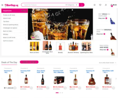 Winevillage.ng(Online Shopping for Popular Wine Brands) Screenshot