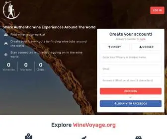 Winevoyage.org(Share Authentic Wine Experiences Around The World) Screenshot