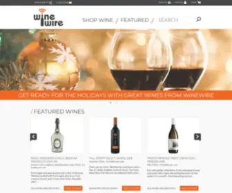 Winewire.ca(Wines you only find in restaurants delivered right to your door) Screenshot