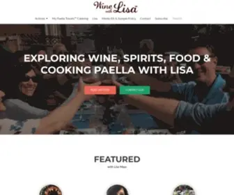 Winewithlisa.com(Exploring Wine & Food with Lisa Mays) Screenshot