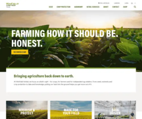 Winfieldunited.ca(Ag Solutions for Farmers & Retailers) Screenshot