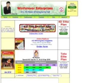 Winforever.net(It's All About Winning Lotteries) Screenshot