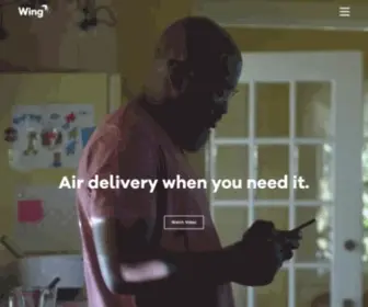 Wing.com(Wing drone delivery) Screenshot