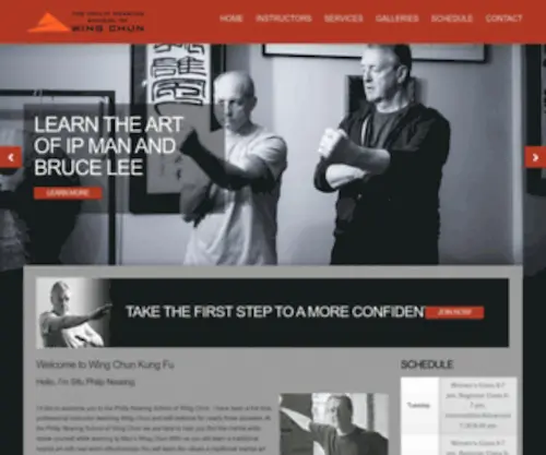 Wingchunchicago.com(The Philip Nearing School of Wing Chun) Screenshot