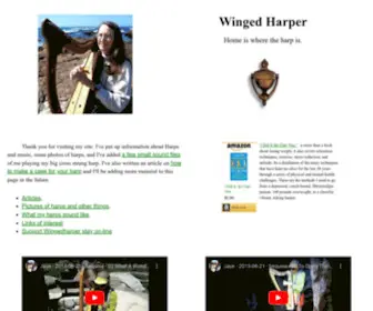 Wingedharper.com(Winged Harper) Screenshot