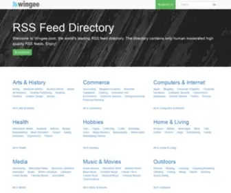Wingee.com(RSS Feed Directory) Screenshot