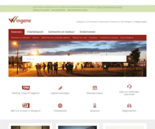 Wingene.be(Gemeente Wingene) Screenshot