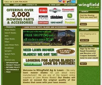 Wingfieldag.com(Lawn Mower Parts) Screenshot