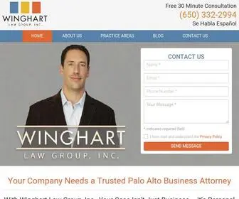 Winghartlaw.com(Expert Business Lawyer in Redwood City) Screenshot