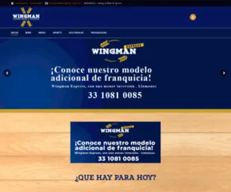 Wingman.com.mx(Beers & wings & sports) Screenshot