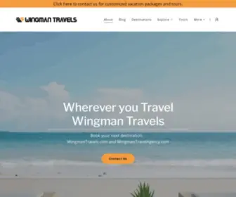 Wingmantravelagency.com(About) Screenshot