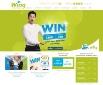 Wingmoney.com(Wing Bank (Cambodia)) Screenshot