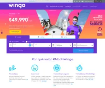 Wingo.com(Tiquetes baratos a Colombia y Latinoamérica) Screenshot