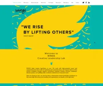 Wings-Lab.com(WINGS Creative Leadership Lab helps creative high) Screenshot