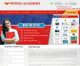 Wingsacademyedu.com(Wings Academy Classes) Screenshot