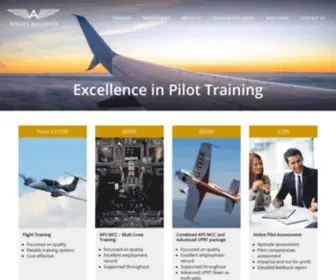Wingsalliance.eu(Excellence in Pilot training) Screenshot