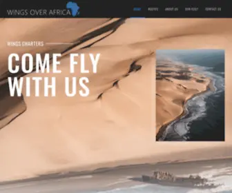 Wingscharters.com(Wings Over Africa) Screenshot