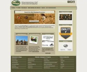 Wingshootingusa.org(Wingshooting USA®) Screenshot