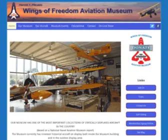 Wingsoffreedommuseum.org(Wings of Freedom Aviation Museum) Screenshot