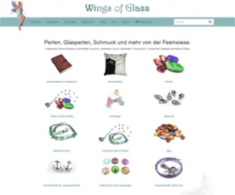 Wingsofglass.net(Perlen und Glasperlen von Wings of Glass) Screenshot