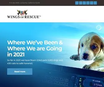 Wingsofrescue.org(Wings Of Rescue Home) Screenshot