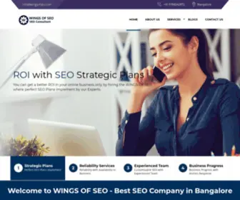 Wingsofseo.com(Seo services in bangalore) Screenshot