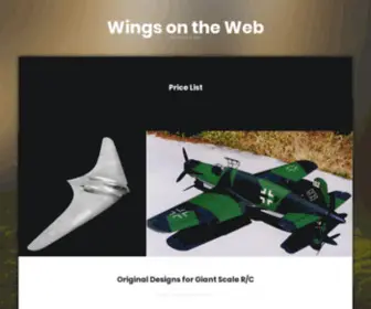 Wingsontheweb.com(Wings on the Web) Screenshot