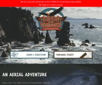 Wingsoverwa.com(Seattle's Flying Theater) Screenshot