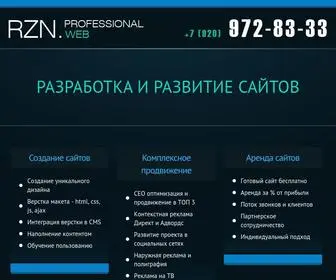 Wingsstudio.ru(Разработка сайтов в Рязани) Screenshot