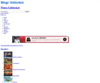 Wingsunblocked.com(Wingsunblocked) Screenshot