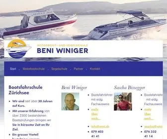 Wini.ch(Bootsfahrschule für Motor) Screenshot