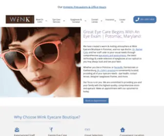 Wink.net(Wink Eyecare Boutique in Potomac) Screenshot