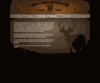 Winkelranch.com(The Winkel Ranch Hunting Lease) Screenshot