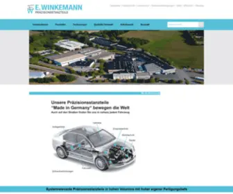 Winkemann.de(E. WINKEMANN GmbH Präzisionsstanzteile) Screenshot